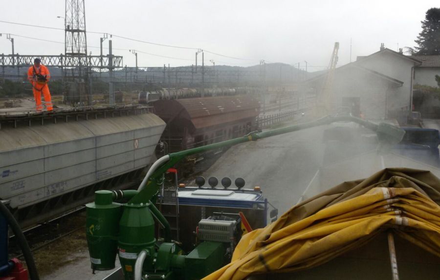 Recupero e movimentazione cereali e materie prime pulverulenti